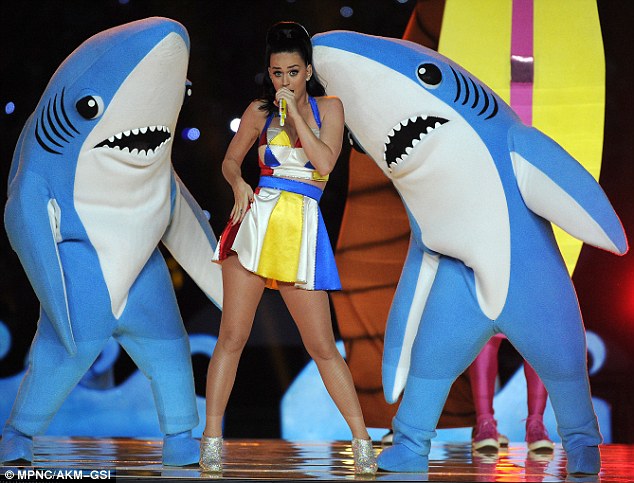 Katy Perry and her sad sharks