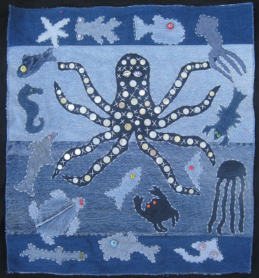 Octopus Quilt by Cathy Perlmutter