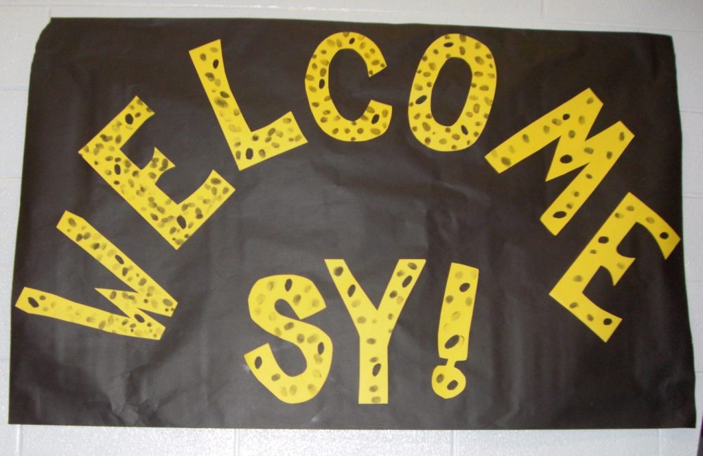 Sy received a warm welcome from the Shady Grove Elementary School in Pennsylvania on her October 17 visit.