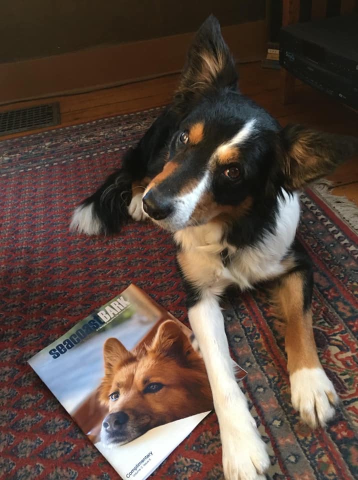 Thurber alongside Seacoast Bark magazine