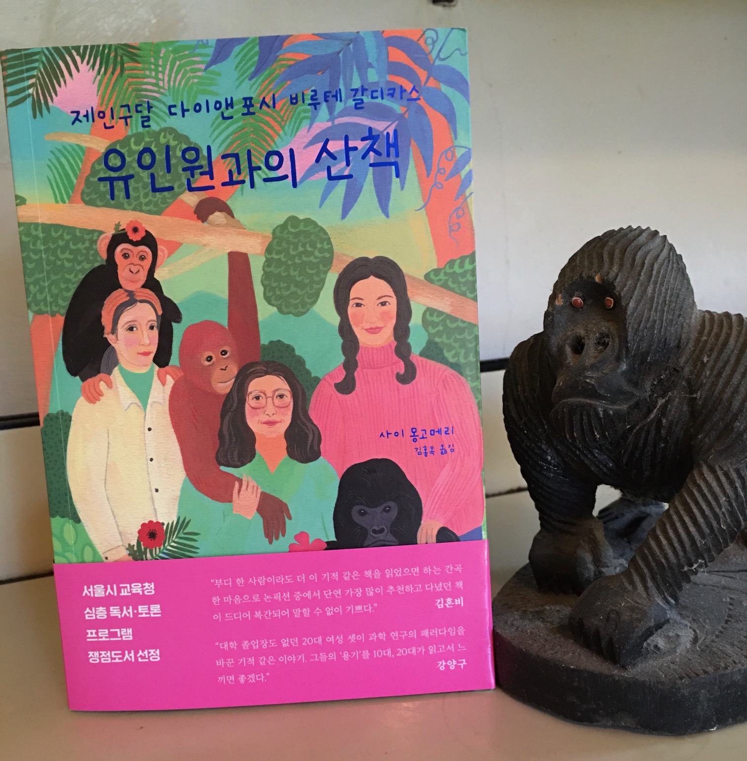 Just published in Korea: Sy's first book,Walking with the Great Apes:Jane Goodall, Dian Fossey, Biruté Galdikas.