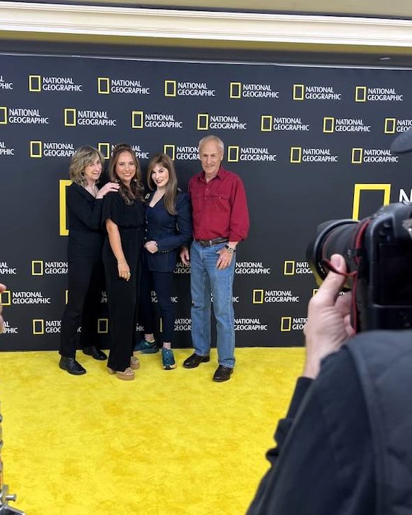 Sy on the yellow carpet with the fabulous creators and talent behind the TV series, Secrets of the Octopus